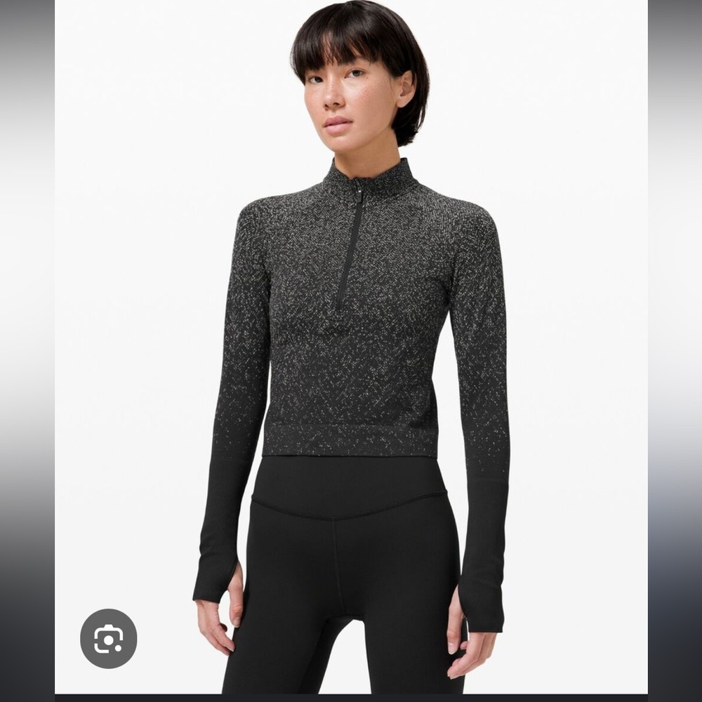 Lululemon Rest Less Cropped 1/2 Zip, NWT!